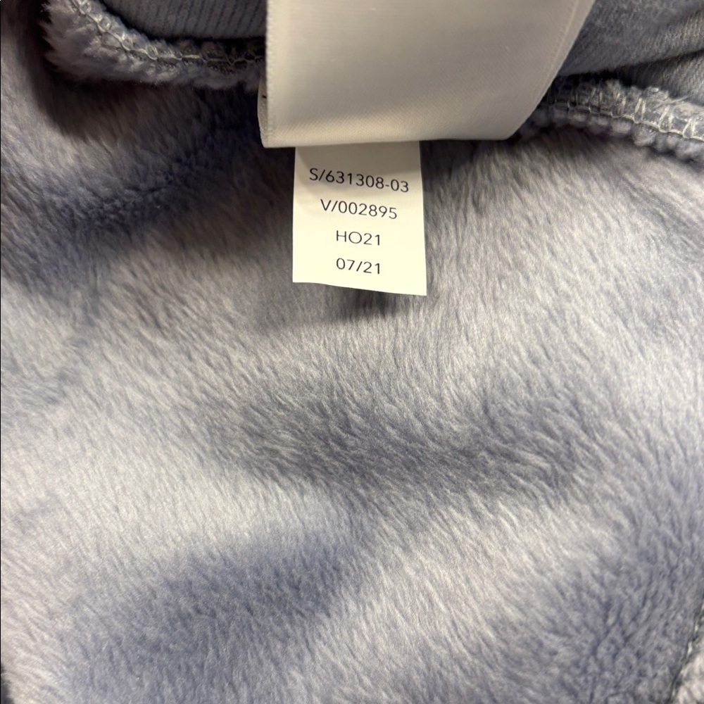 Athleta Light Cozy Karma zip fleece jacket, M, light blue - Picture 9 of 11